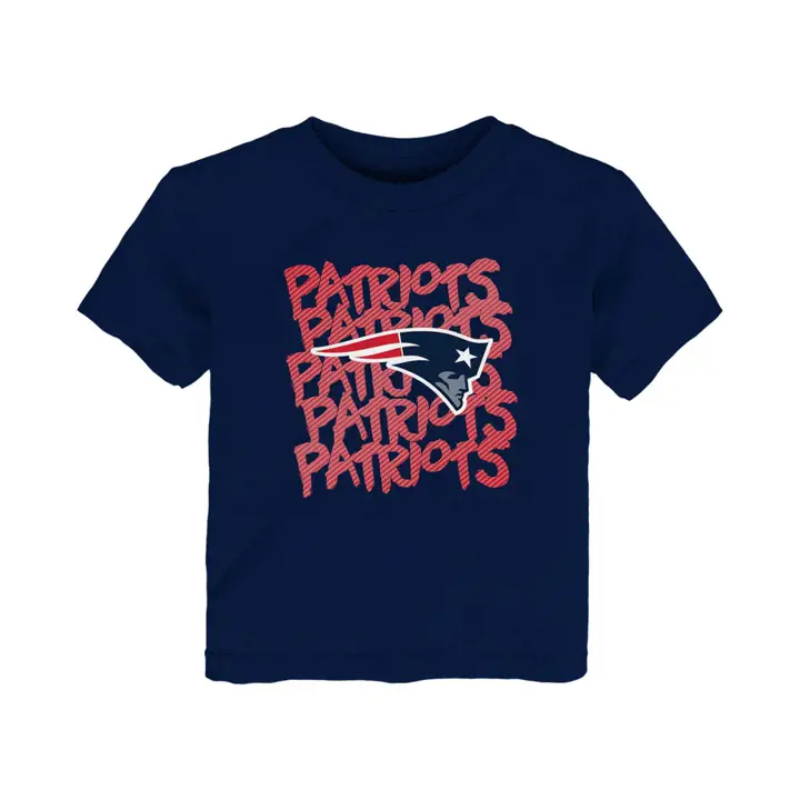 T-shirt enfant NFL New England Patriots motif répété 19 NA