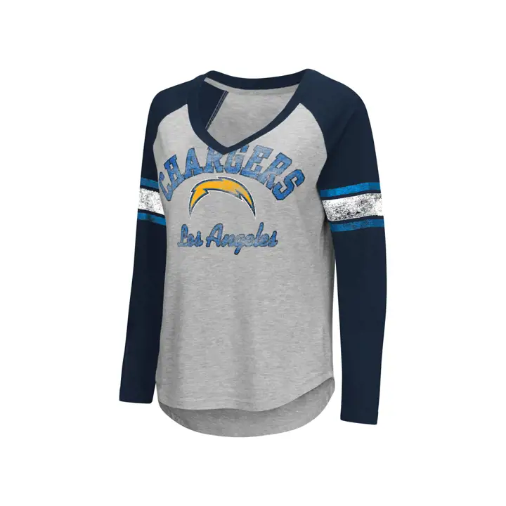 T-shirt à manches longues Los Angeles Chargers NFL pour femme