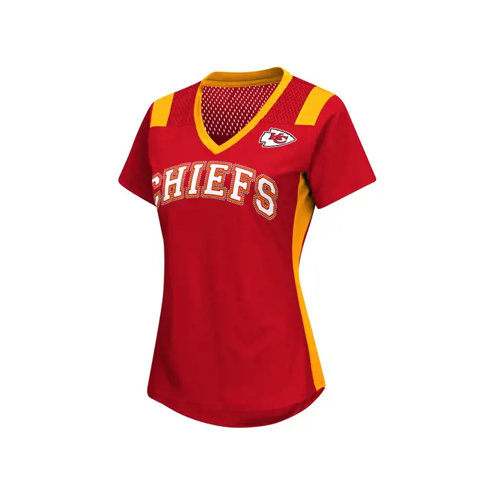 T-shirt Jersey Femme Kansas City Chiefs NFL Wildcard LE 18