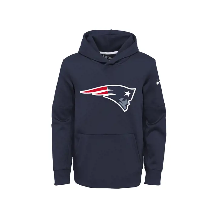 Sweat à capuche enfant New England Patriots NFL Logo Circuit – Bleu marine