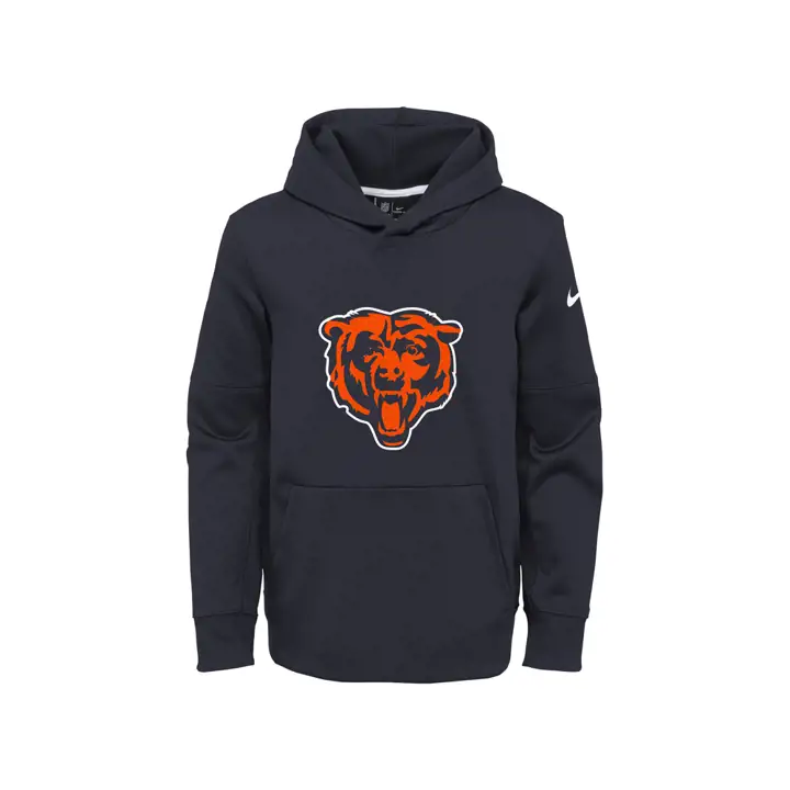 Hoodie Enfant NFL Chicago Bears Logo Circuit   BLEU MARINE