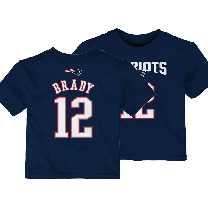 T-shirt Bébé NFL New England Patriots Mainliner Joueur Tom Bra