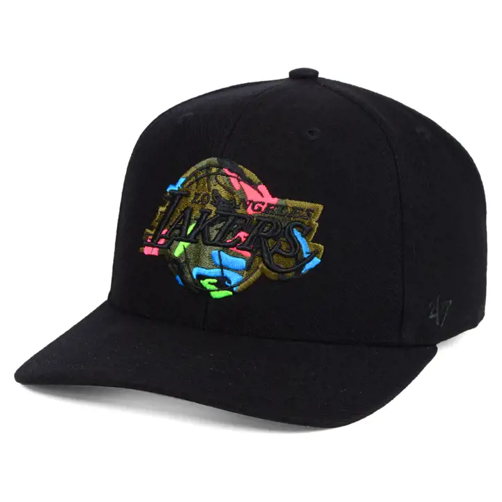 Los Angeles Lakers NBA Casquette Camfill Neon DP NOIR/Ast