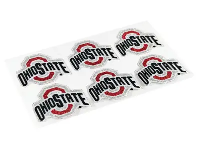 NCAA Glitter Decals 