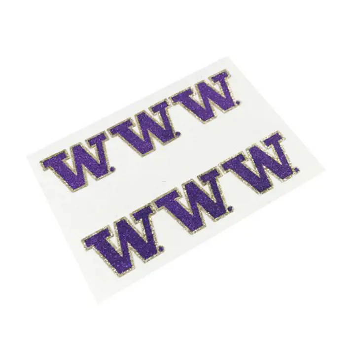 Décalcomanies pailletées NCAA Washington Huskies VIO/pg