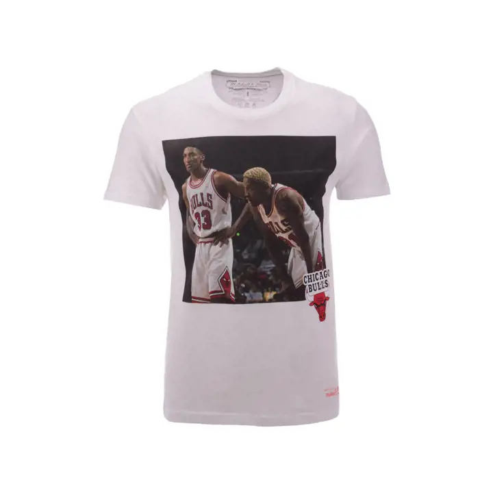 T-shirt Chicago Bulls MN Photo Real BLANC