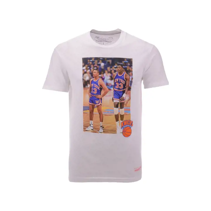 New York Knicks MN T-shirt photo réaliste BLA