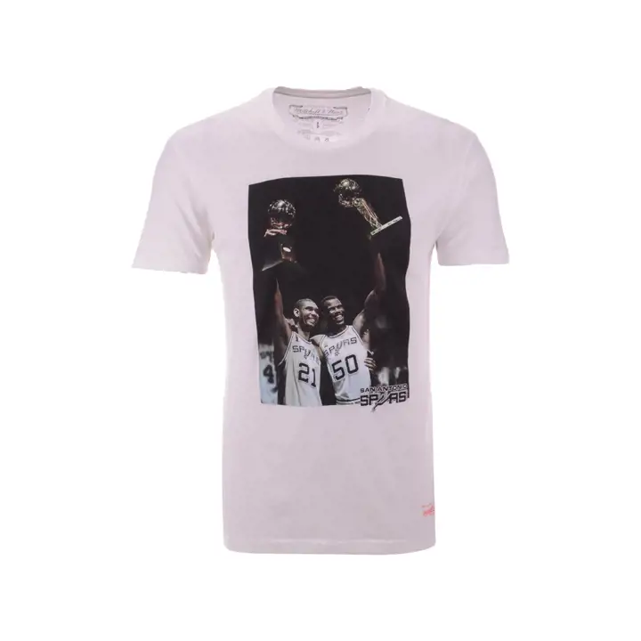 T-shirt Photo Réaliste MN San Antonio Spurs Blanc