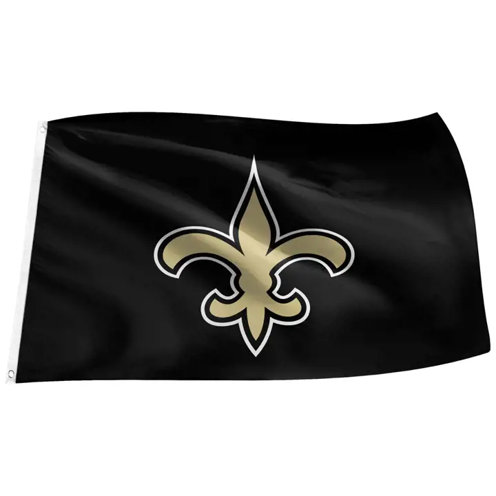 Drapeau SAINTS - 3' X 5' noir