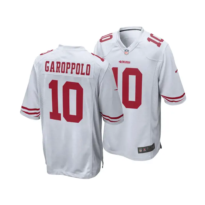 Maillot de match NFL 49ERS pour jeune Jimmy Garoppolo blc