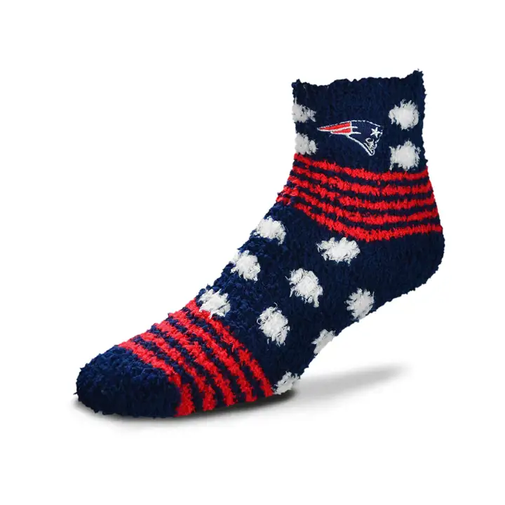 Chaussettes douces Homegater New England Patriots – MARINE/rouge