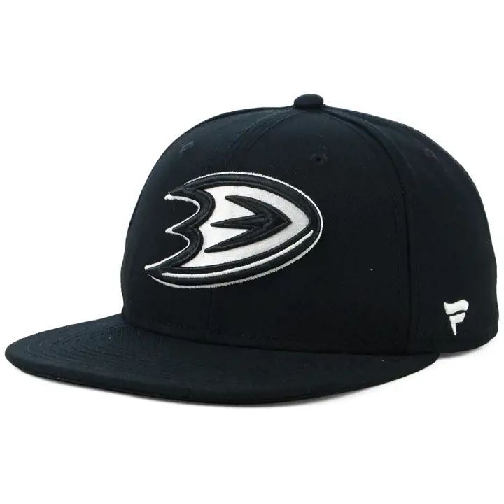 Anaheim Ducks LNH Noir DUB Ajustée Noir/Blanc