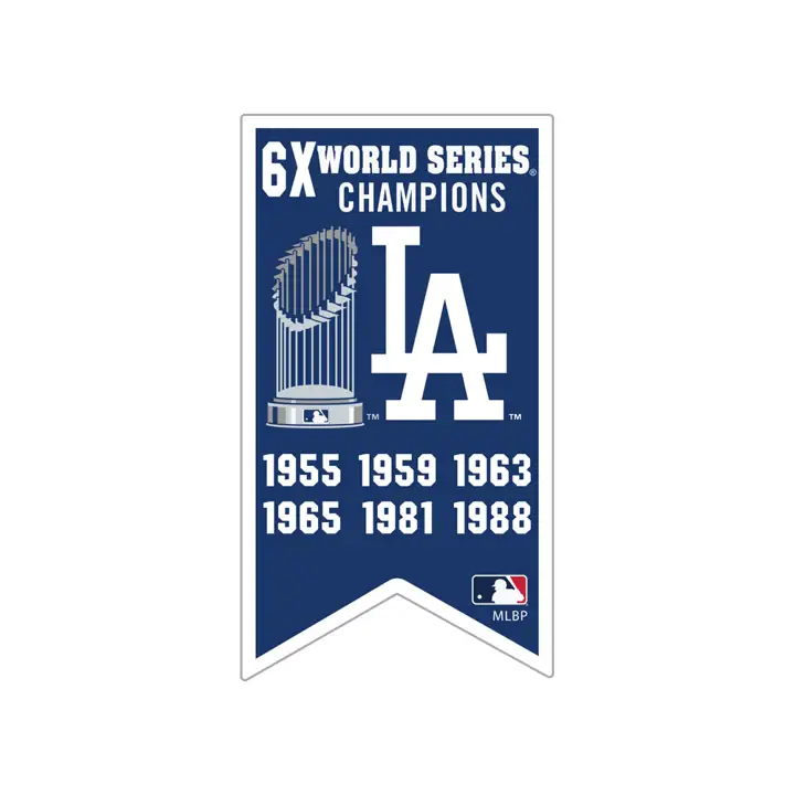 Épingle du drapeau de championnat des Dodgers de Los Angeles