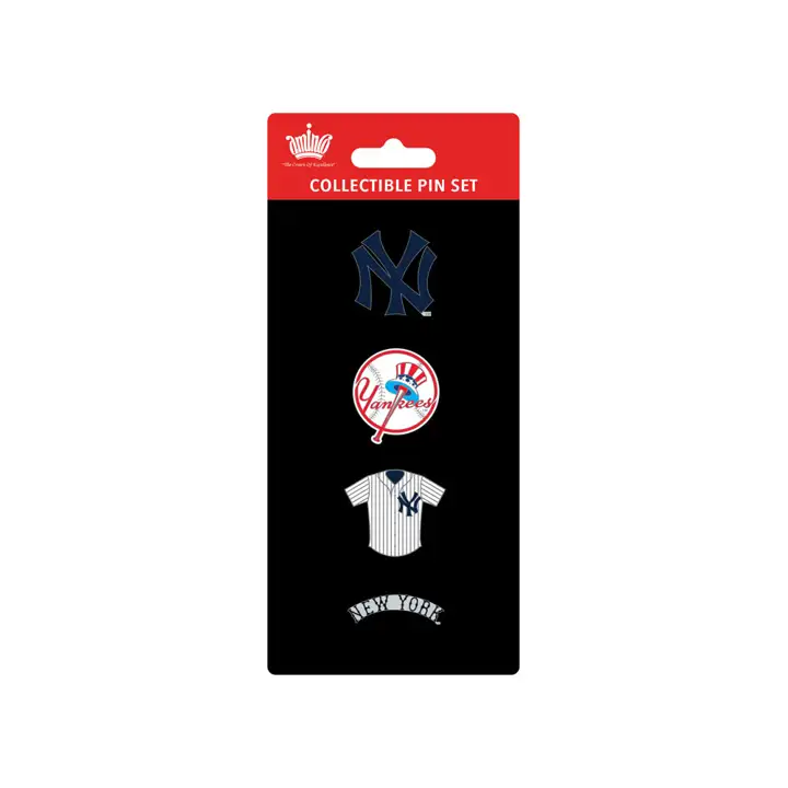 Évolution du Logo des New York Yankees – Lot de 4 Pin's