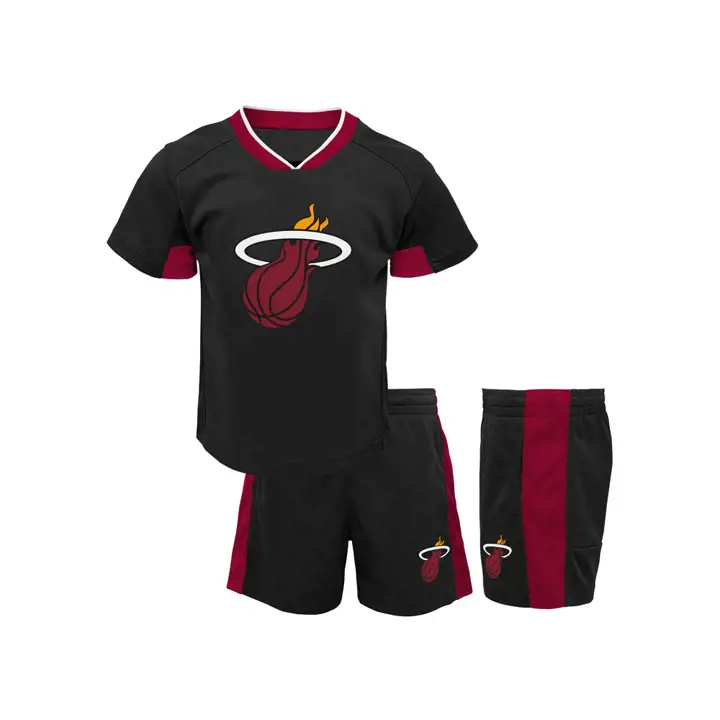HEAT NBA Ensemble short double dribble enfant 18 m. noir/rouge