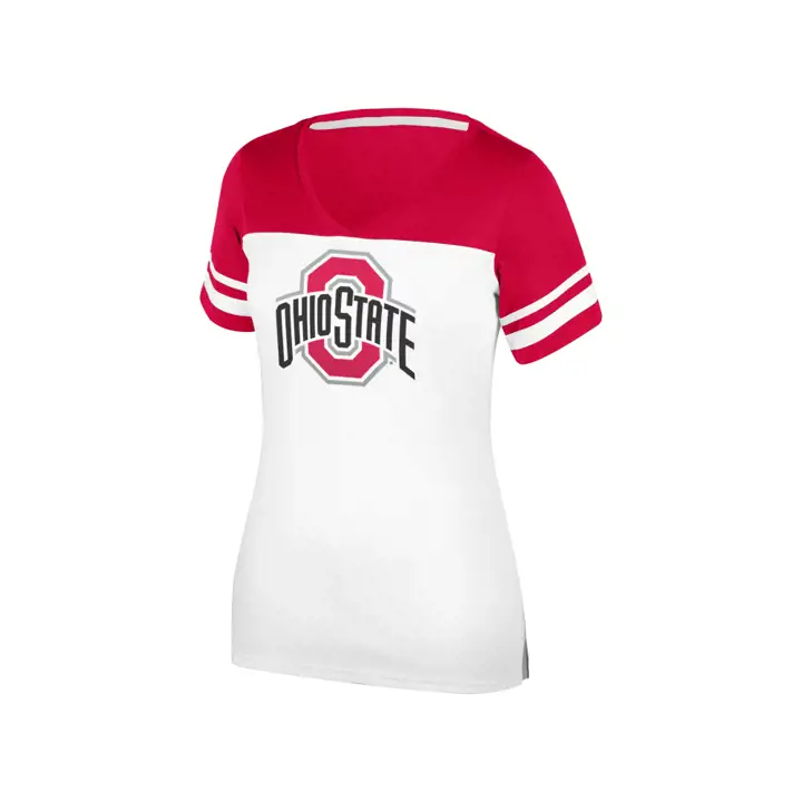 T-shirt Arena femme Ohio State Buckeyes NCAA 18 BLC/ROU