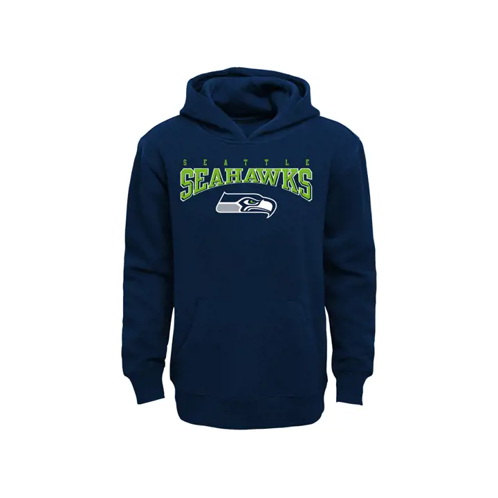 Seattle Seahawks NFL Youth BF Sweat à capuche en molleton marine