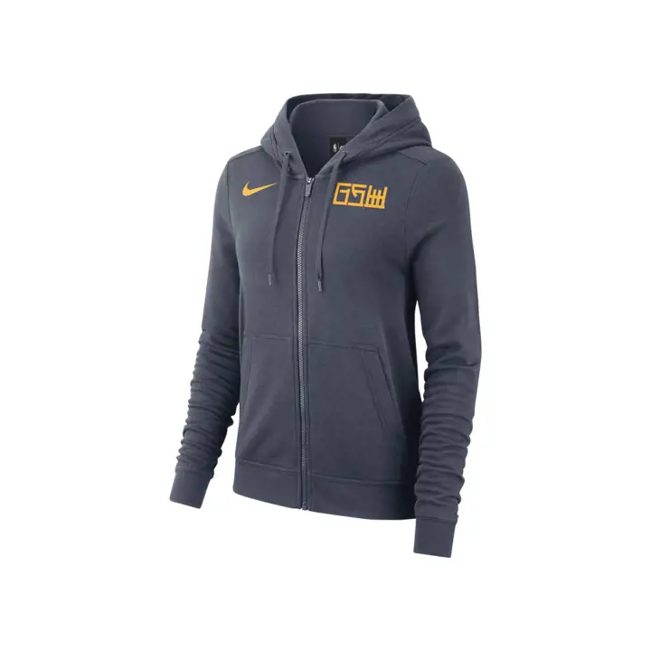 Sweat à capuche zippé Golden State Warriors NBA pour femme 18 MARINE