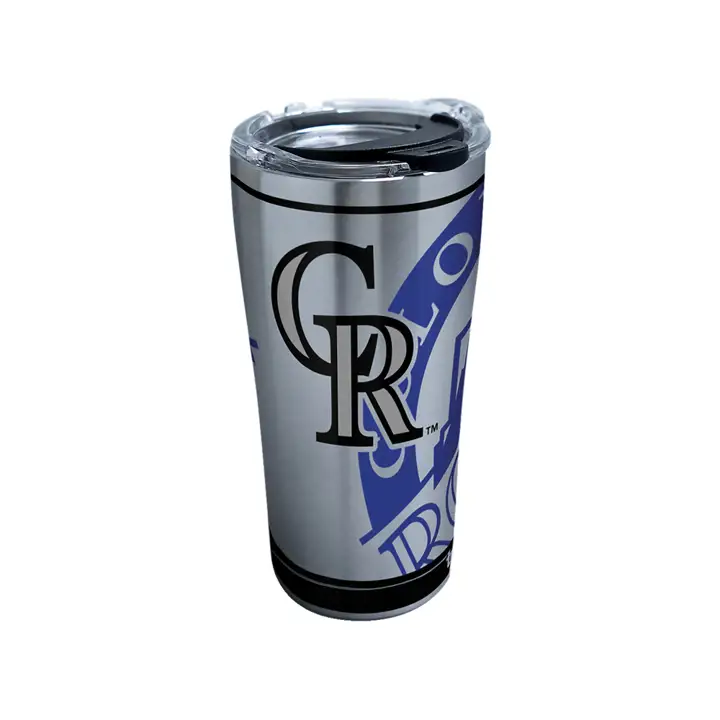 Colorado Rockies 20 oz. MLB Authentique Acier Inoxydable ARGT/mau