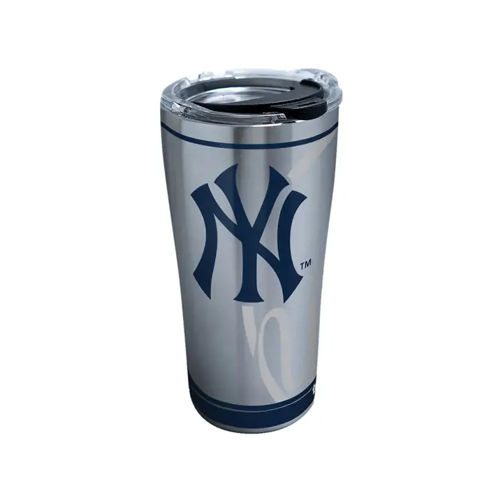 New York Yankees 20oz. MLB Authentique Acier Inoxydable ARGENT/nav