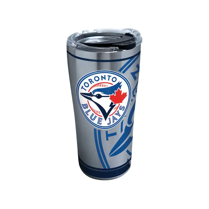 Toronto Blue Jays, 591 ml, Acier inoxydable véritable, MLB, ARGENT/bleu