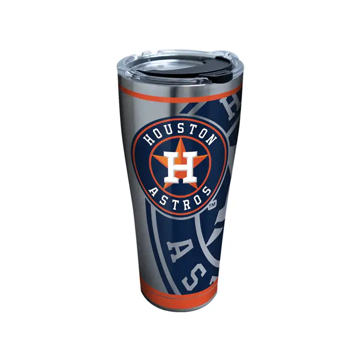 Houston Astros 30 oz. MLB véritable acier inoxydable ARGENT/bleu marine/