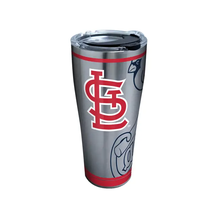 Cardinals de St. Louis, 30 oz. MLB véritable acier inoxydable ARGENT
