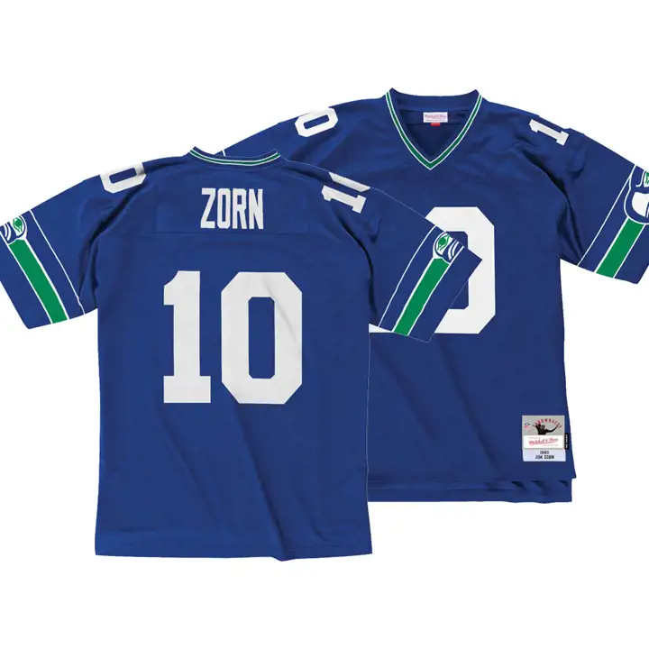 Maillot rétro Jim Zorn des Seahawks de Seattle NFL M&N (réplique)