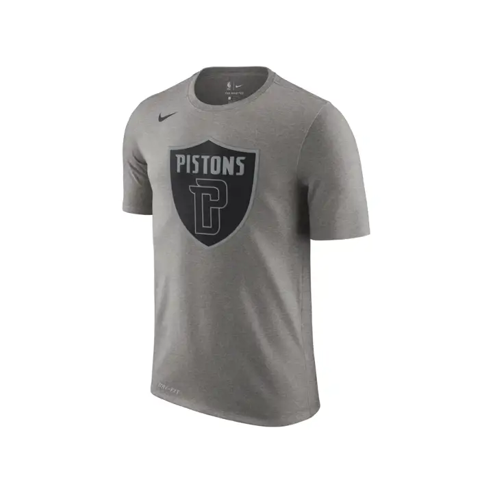 T-shirt d'équipe NBA Detroit Pistons City 18 18 Gris Chiné
