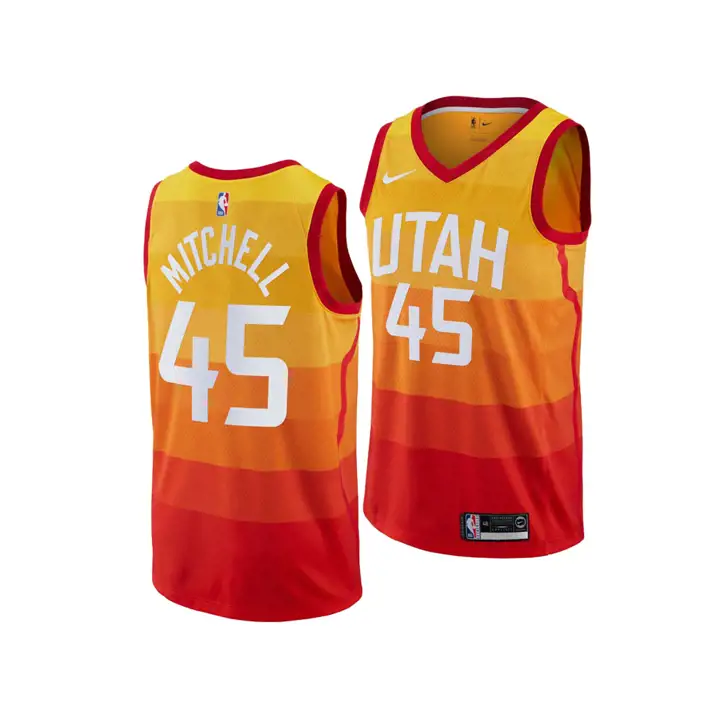 MAILLOT SWINGMAN CITY NBA JAZZ 18 Donovan Mitchell JAUVE