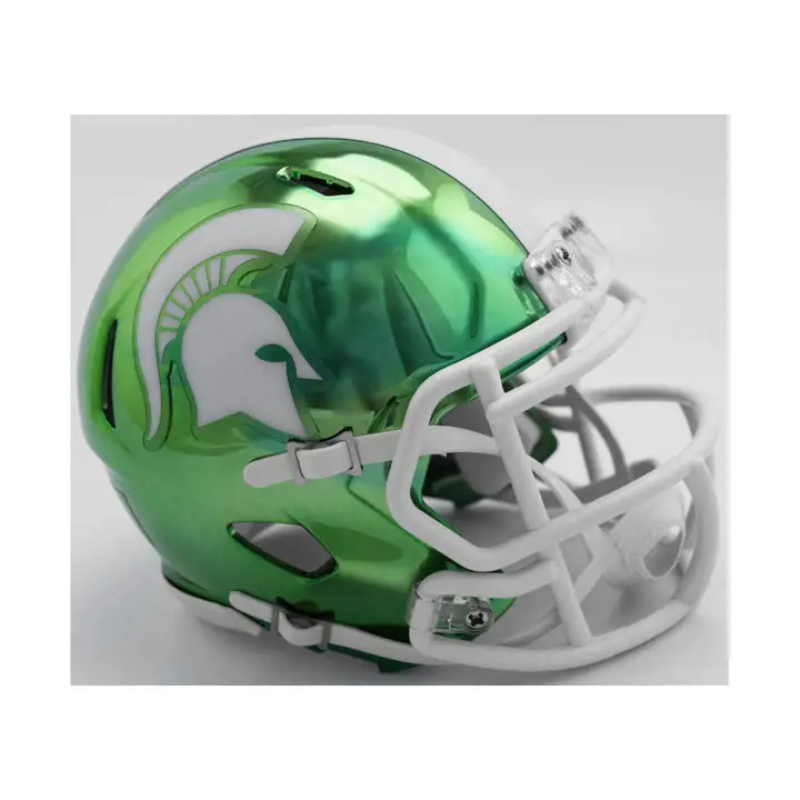 Mini-casque Michigan State Spartans Speed Chrome Alt GRN