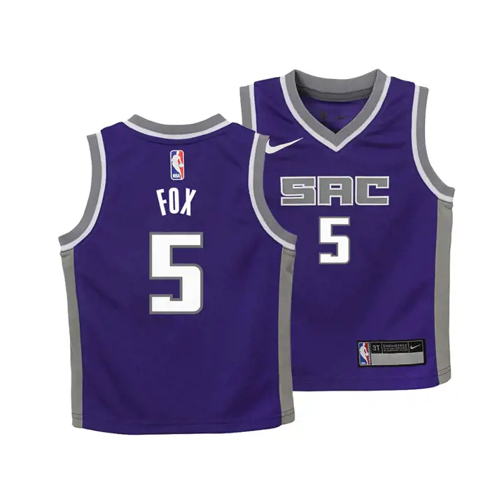 Maillot réplique iconique des Sacramento Kings NBA pour tout-petits - De'Aaron Fox