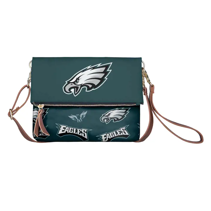 Sac bandoulière pliable de la collection imprimée Philadelphia Eagles