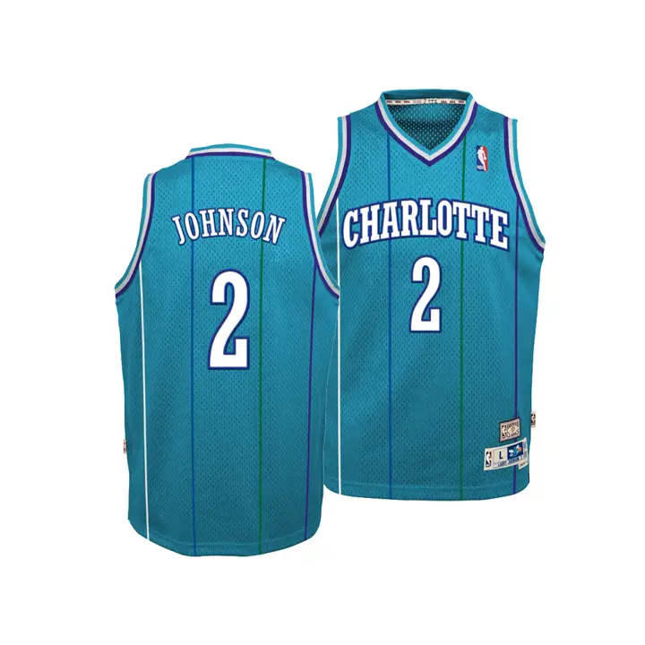 Maillot Swingman Hornets NBA pour jeunes joueurs retraités Larry Johns