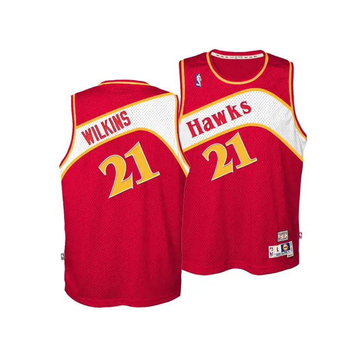 Maillot Jeunesse NBA Hawks Reti Joueur Swingman Dominique Wilkin