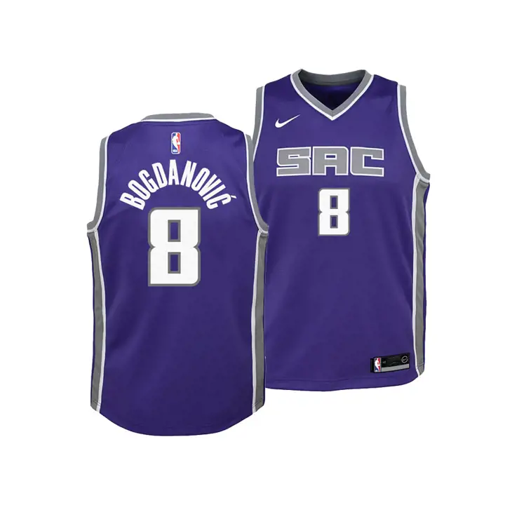 Maillot Kings NBA Enfant Icon Swingman Bogdan Bogdanovic pur