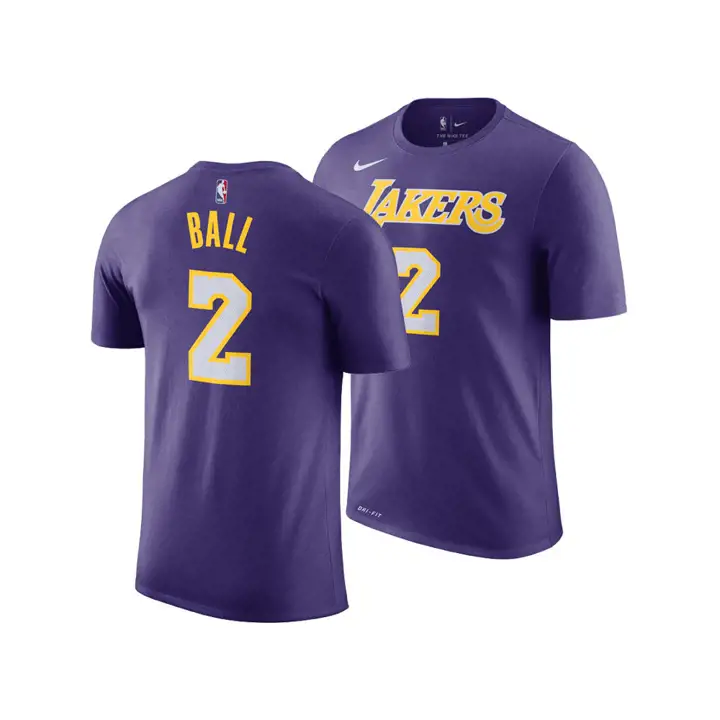 LAKERS NBA T-shirt Jeune Statement N&N Lonzo Ball violet