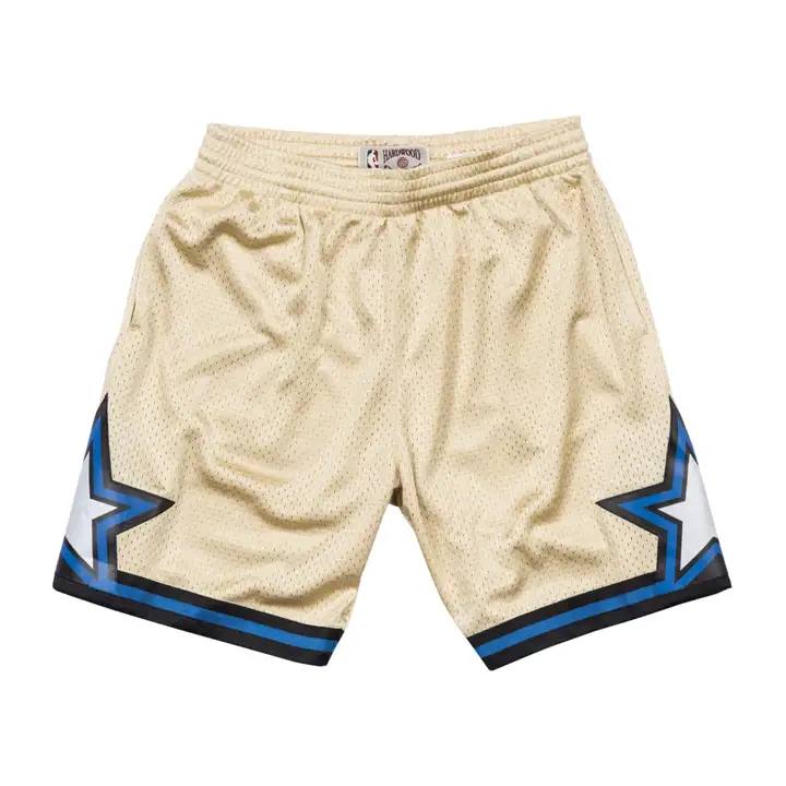 Short de basketball Swingman Orlando Magic NBA M&N Collection Gold GL/BLU