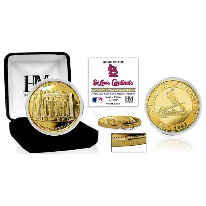 Pièce en or de la Monnaie du stade des Cardinals de St. Louis V Ast