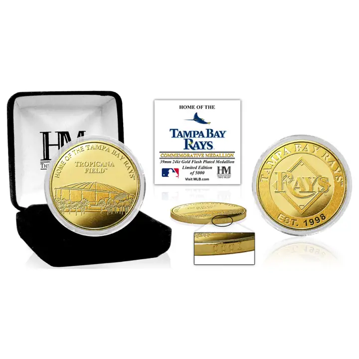 Pièce de monnaie Gold Mint Stade des Rays de Tampa Bay V Ast