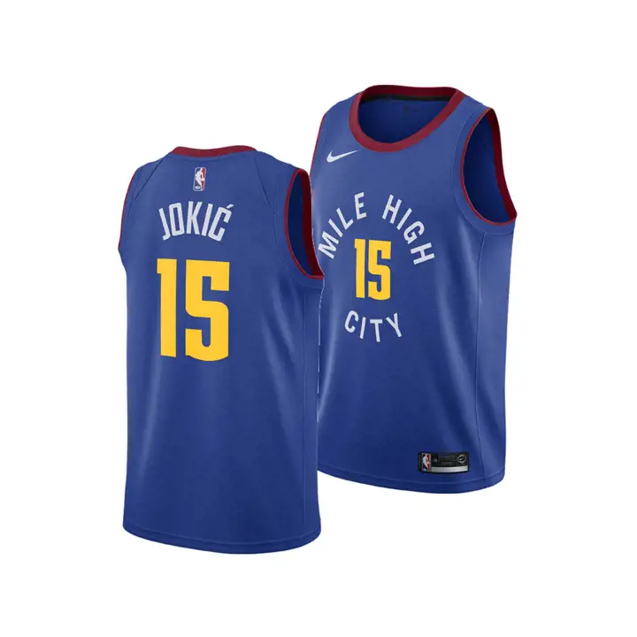 MAILLOT STATEMENT SWINGMAN NBA NUGGETS Nikola Jokic BLEU