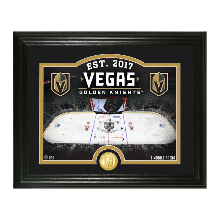 Vegas Golden Knights Pièce de bronze frappée photo V AST