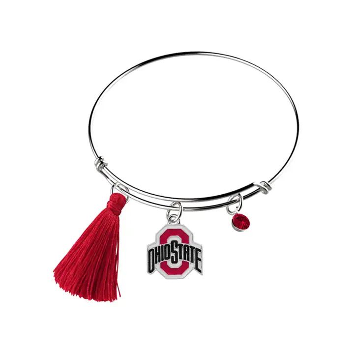 Ohio State Buckeyes Bracelet à pampilles ROUGE/arg