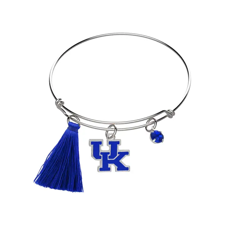 Bracelet à pampilles Kentucky Wildcats BLEU/argent
