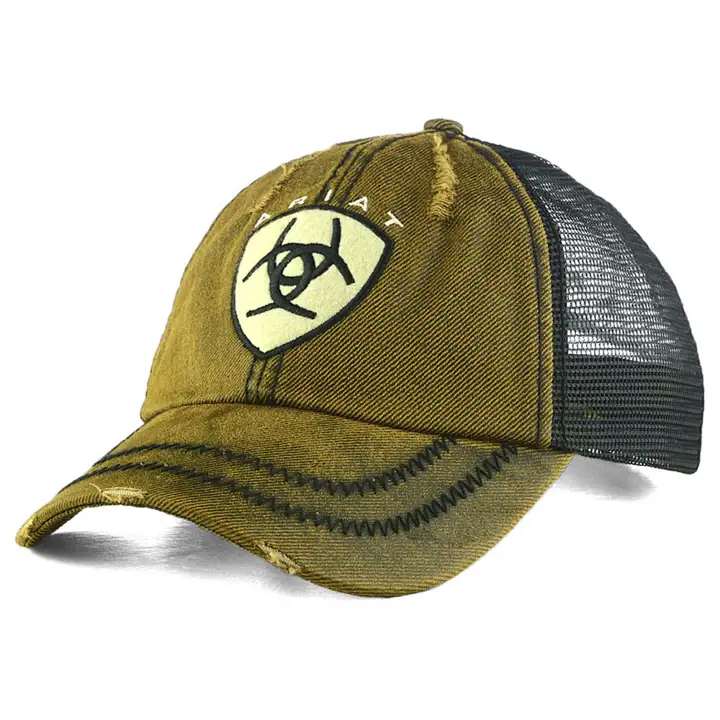 ARIAT OILSKIN TRUCKER BRN/blk