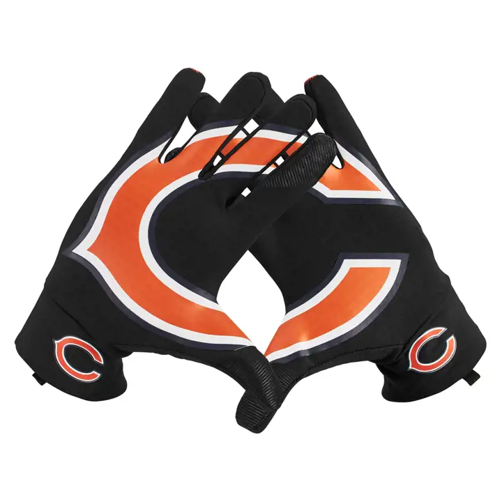 Gants de supporter Chicago Bears Nike NFL 18 NOIR/ORANGE/BLEU MARINE