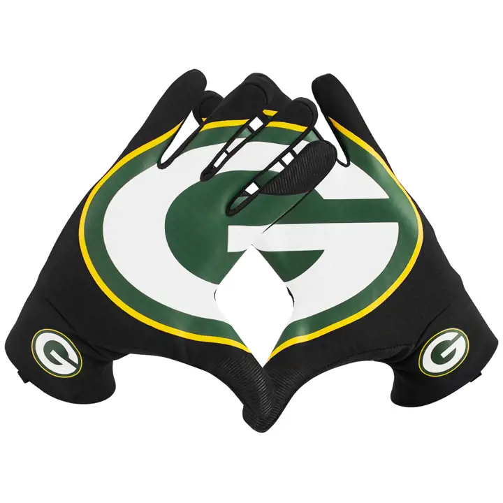 Gants de supporter NFL Nike Green Bay Packers 18 NOI/VER/JAU