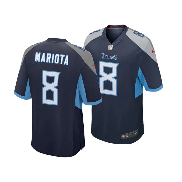 Maillot de match NFL enfant TITANS Marcus Mariota marine