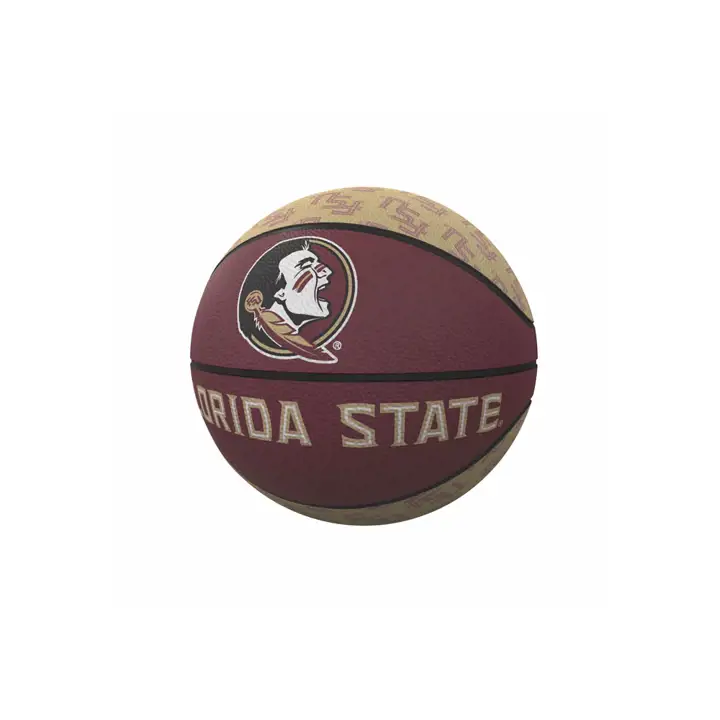 Mini-ballon de basket en caoutchouc avec logo des Florida State Seminoles