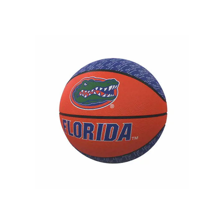 Mini-ballon de basket en caoutchouc avec logo répété des Florida Gators